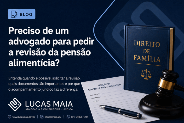 Preciso de um advogado para pedir a revisão da pensão alimentícia?